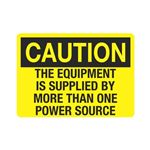 Caution Equipment Is Supplied By More Than One Power Source